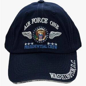 Air Force One Presidential Crew baseball cap, navy blue, New condition with tags
